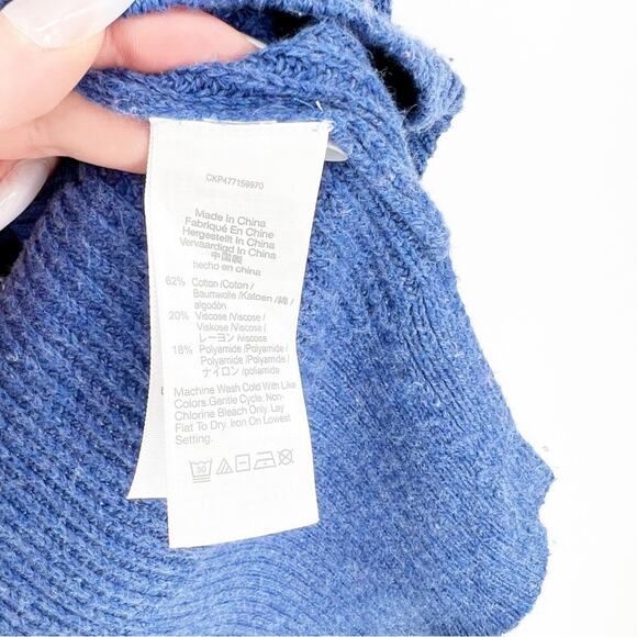 Madewell Thompson Pocket Sweater L Blue - Picture 6 of 6